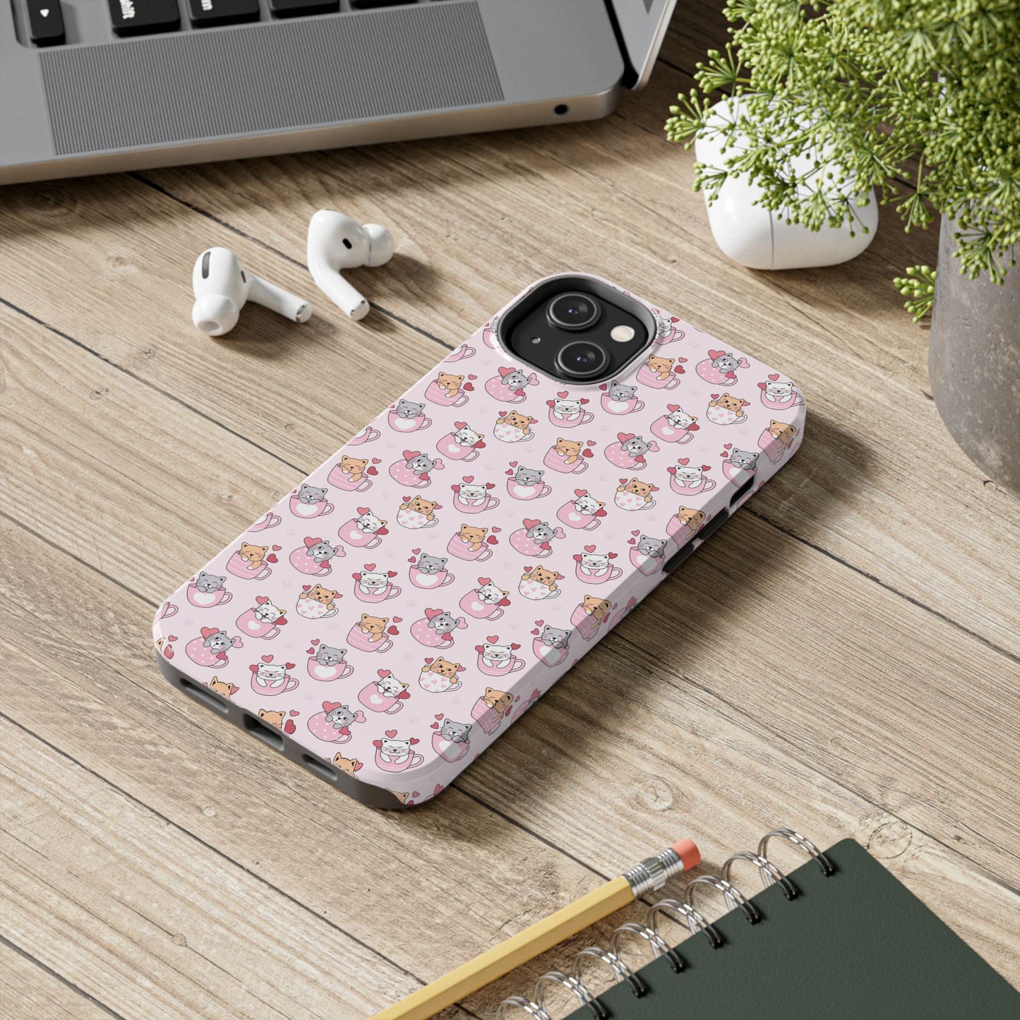 Purrfectly Pink Cat Phone Case