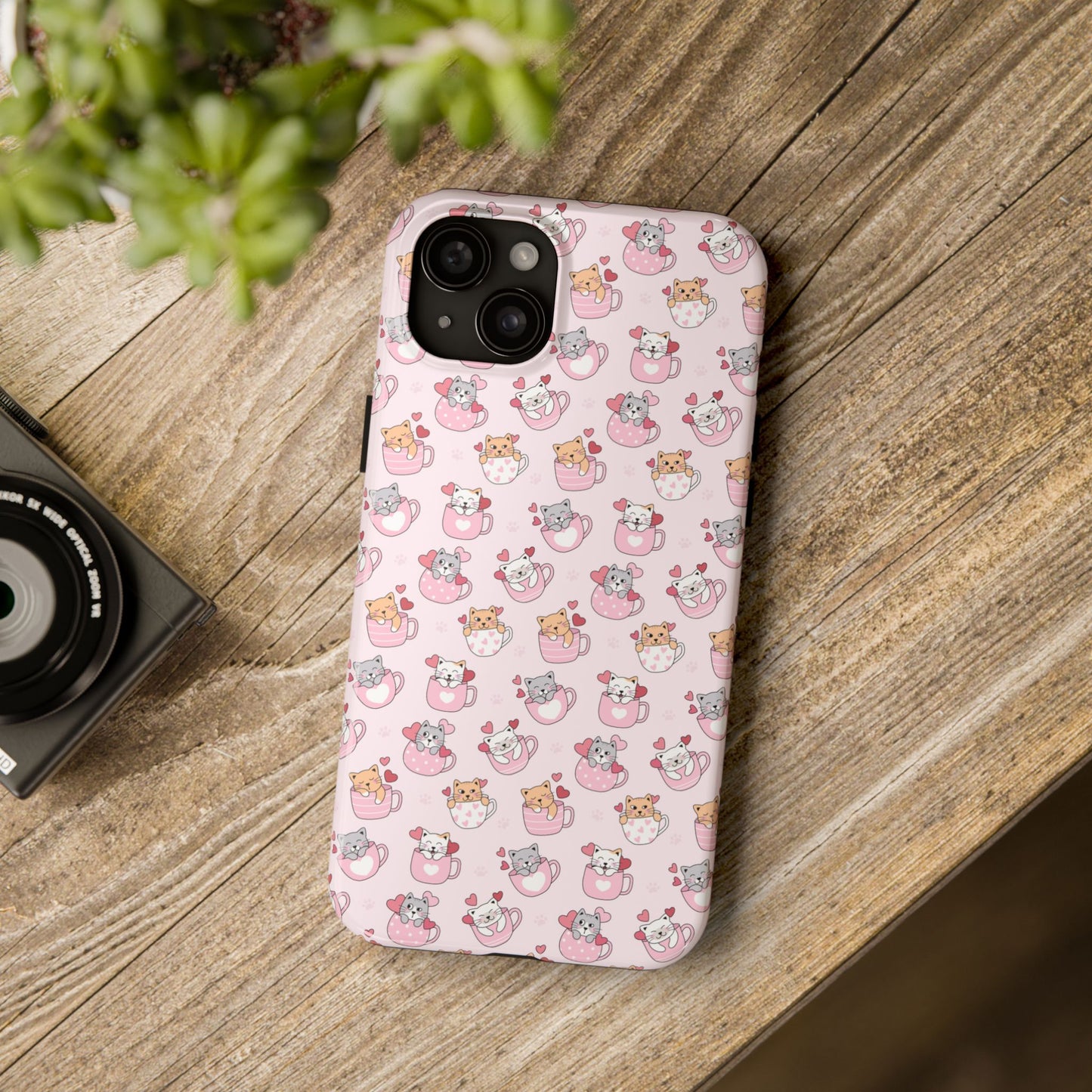 Purrfectly Pink Cat Phone Case