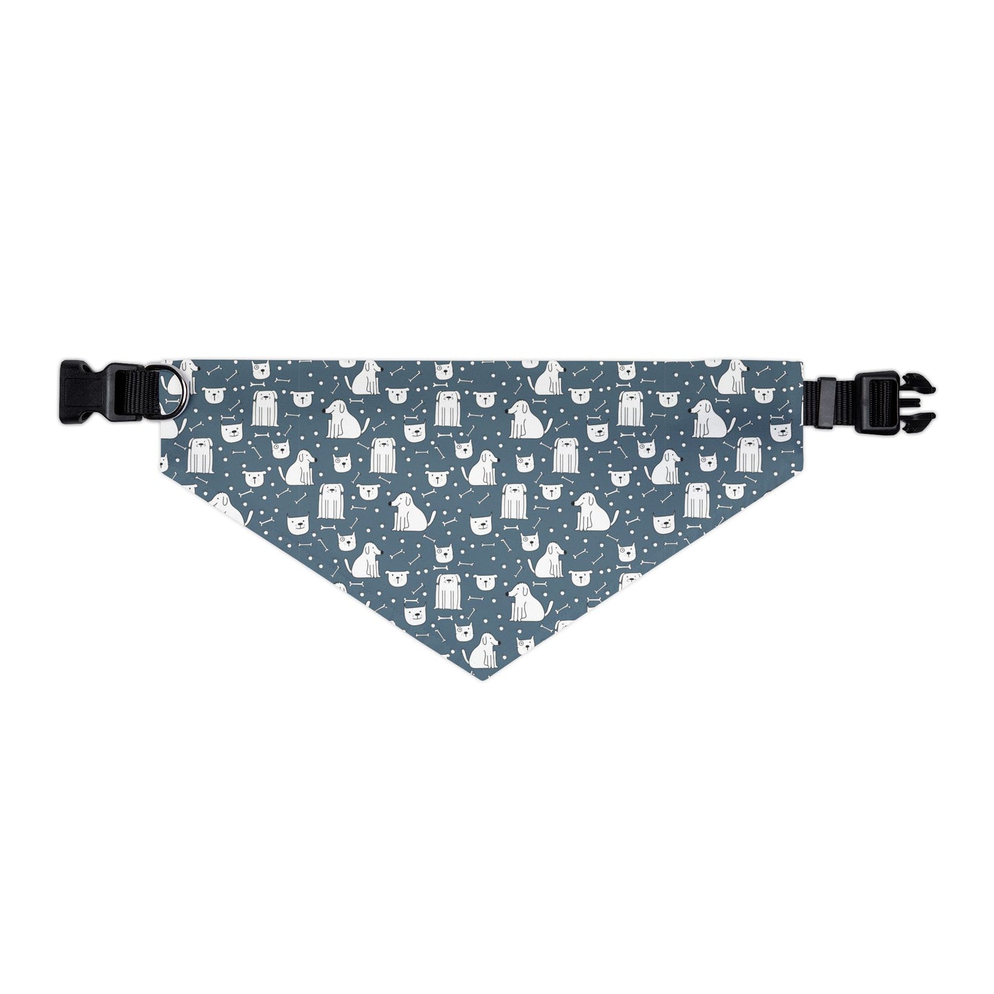 Pawesome Blue Dog Bandana Collar