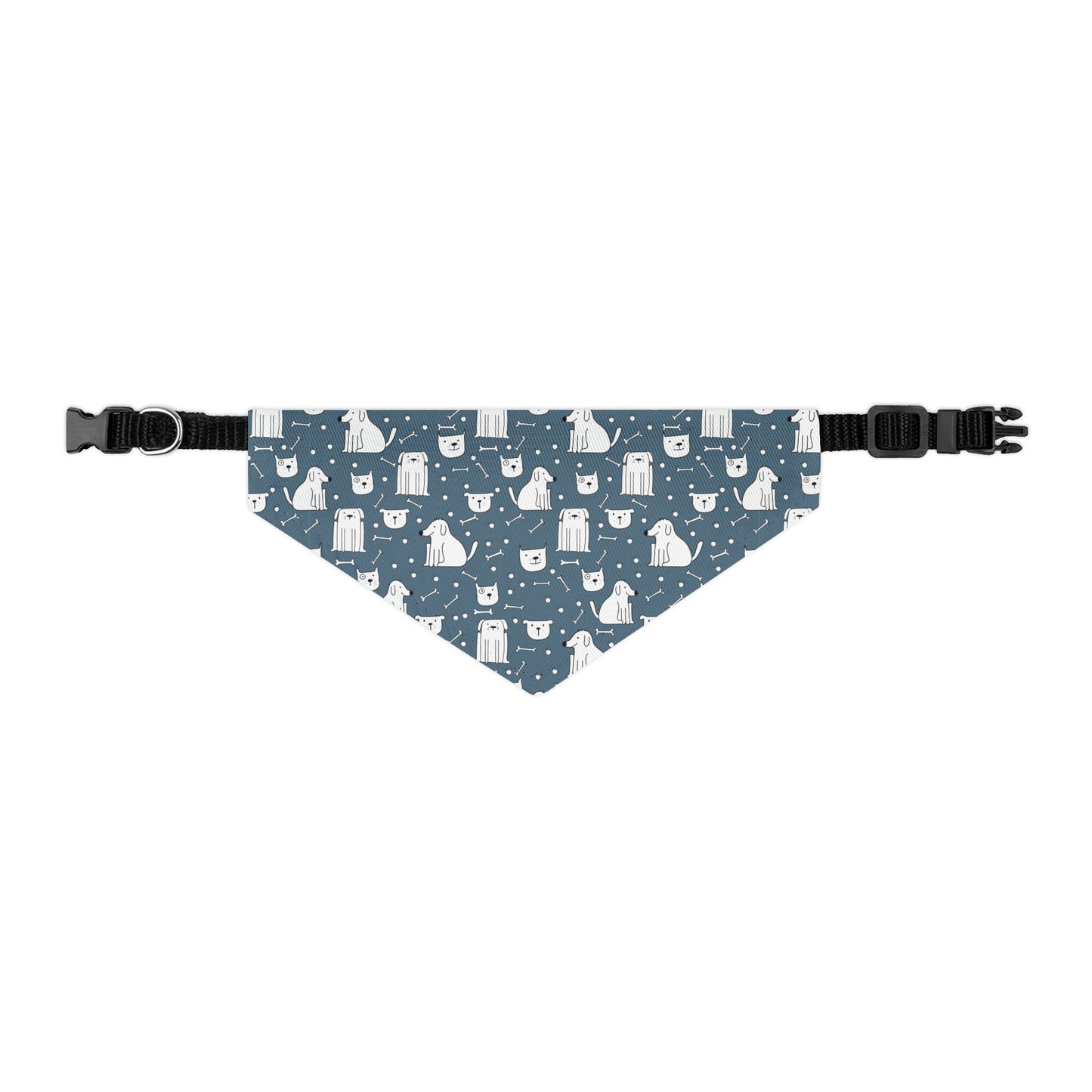 Pawesome Blue Dog Bandana Collar