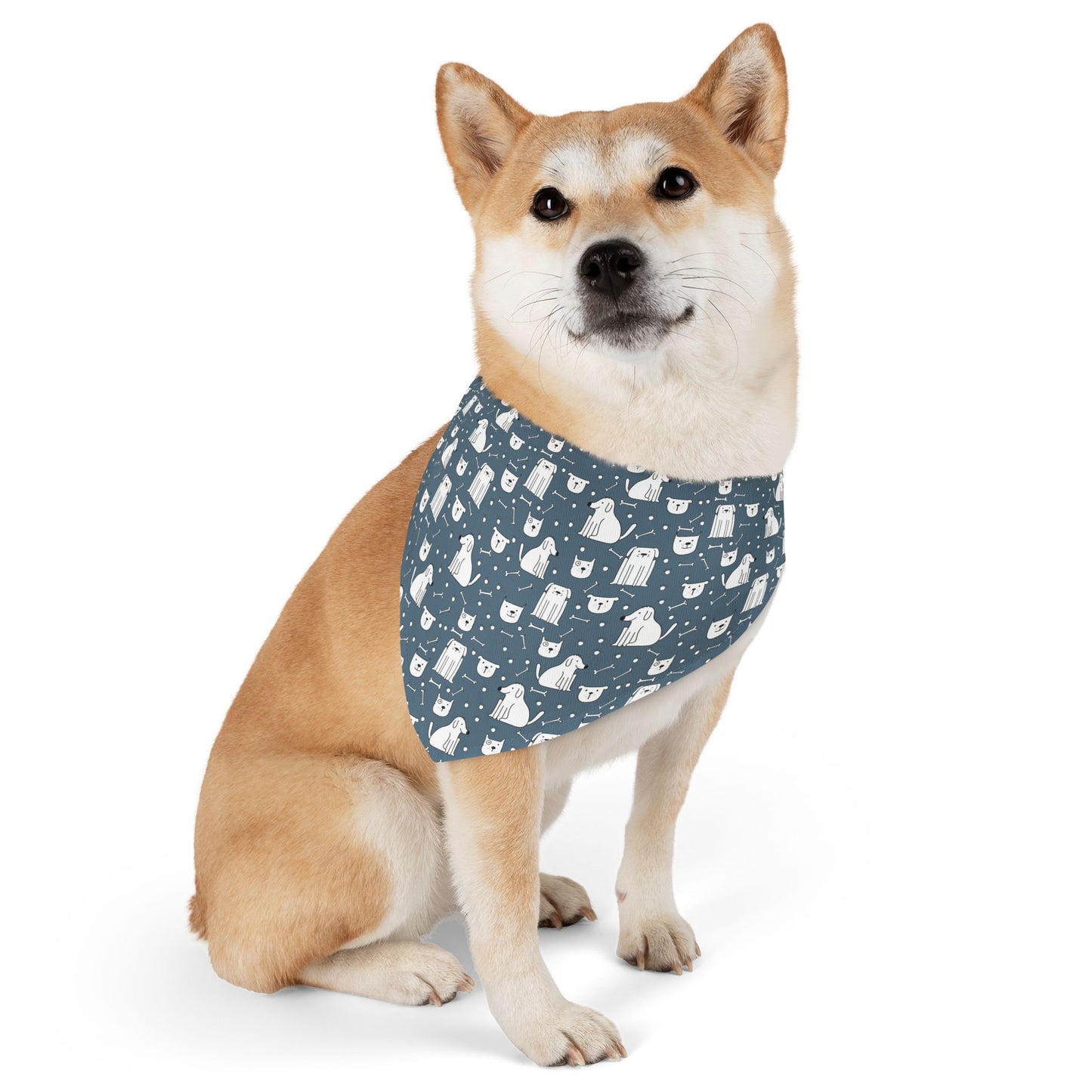 Pawesome Blue Dog Bandana Collar