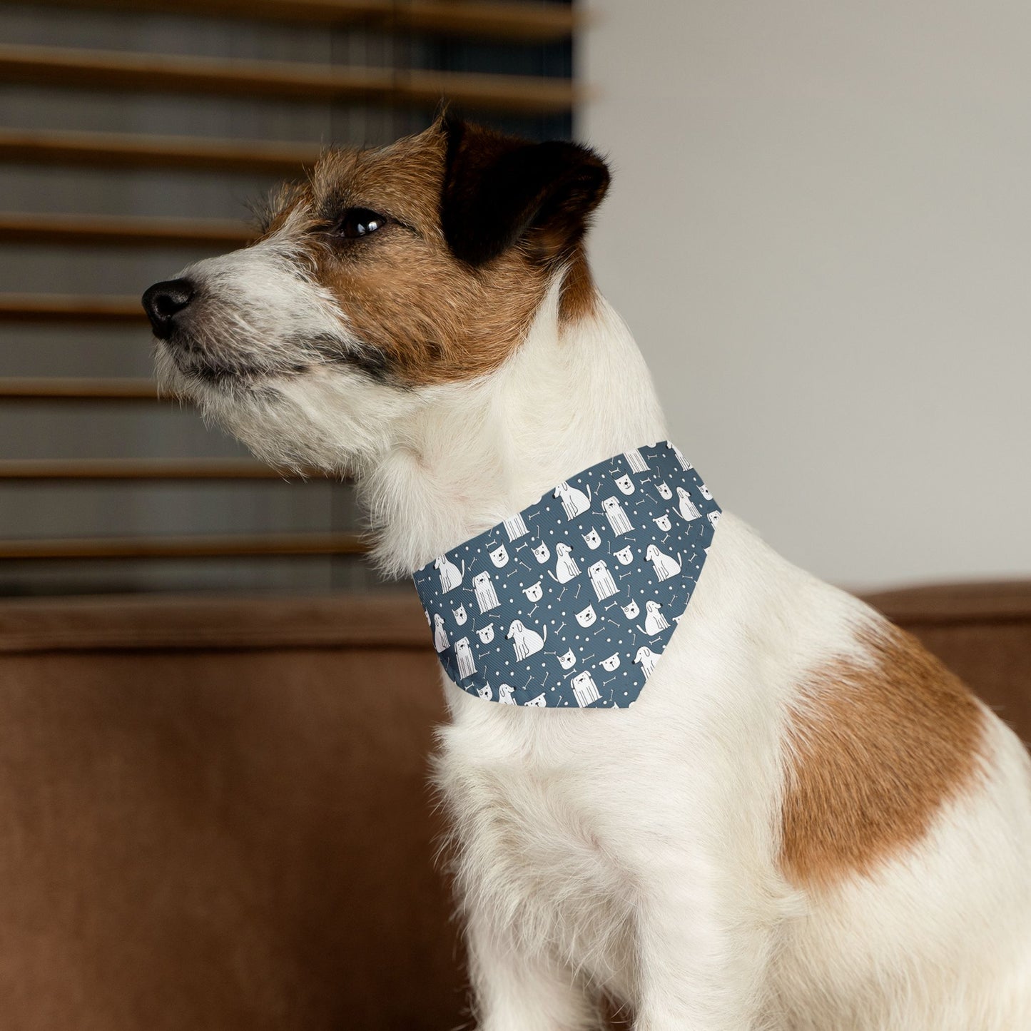 Pawesome Blue Dog Bandana Collar