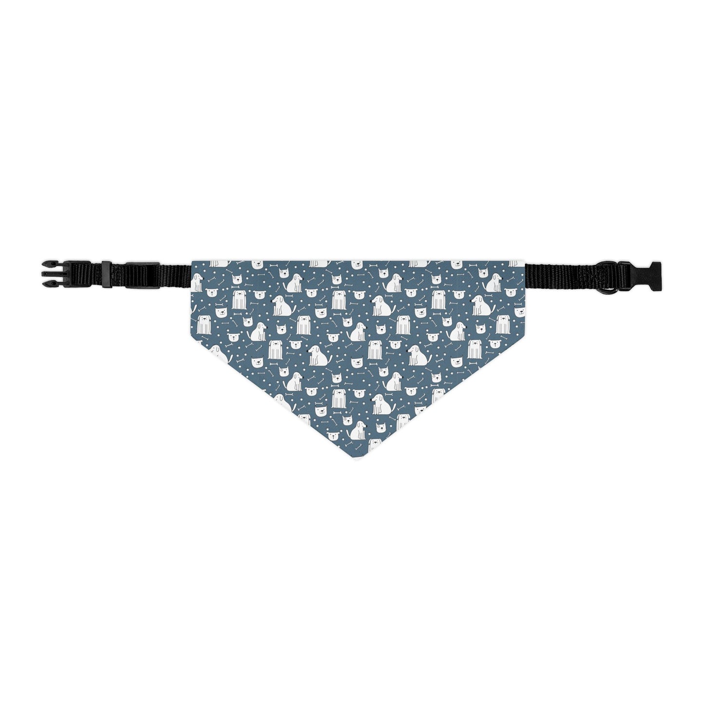 Pawesome Blue Dog Bandana Collar