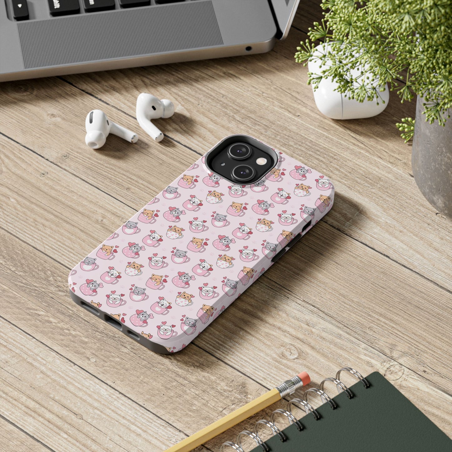 Purrfectly Pink Cat Phone Case